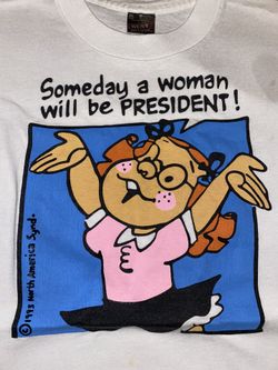 Vintage Dennis The Menace Margret Someday A Woman Will Be President Graphic  Tee
