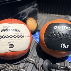 6 LB. WALL BALL  &  10 LB. = $40   WALL BALL &  12 LB. WALL BALL = $30