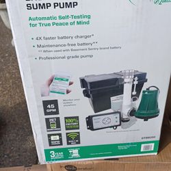 New Zoeller Basement Sentry 45GPM WIFI-Enabled Back-Up Sump Pump STBB200 
