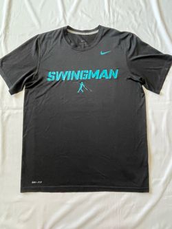 Nike Dri Fit Crew Neck Tee T-shirt Short Sleeve Top Swingman Black Men Medium M