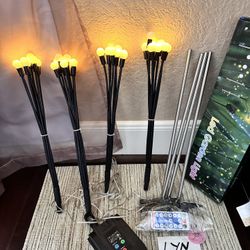 Solar Firefly Garden Lights 4pack