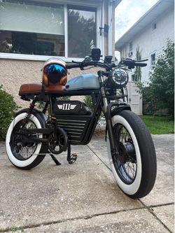 One-of-One Custom Café Racer E-Bike – Dual Motor / Dual Battery – 37+ MPH