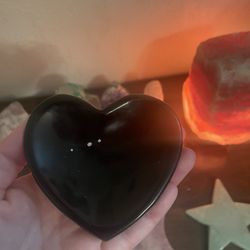 Obsidian Heart Shaped Bowl $15🖤