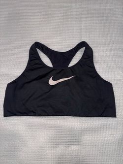 Nike Victory Shape High Support Sports Bra Black White XL Dri-FIT Racerback