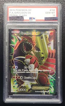 Pokemon psa 10 slab groudon primal clash