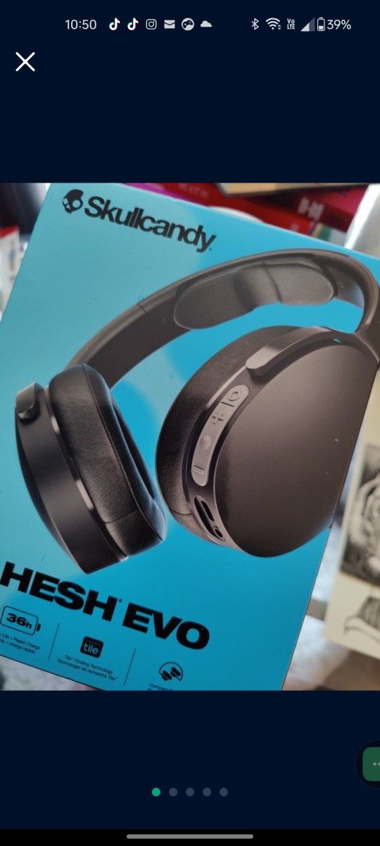 Skull Candy Headphones Evo With Mic