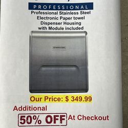Kimberly Clark Professional Stainless Steel Electronic Paper towel Dispenser Housing with Module included
