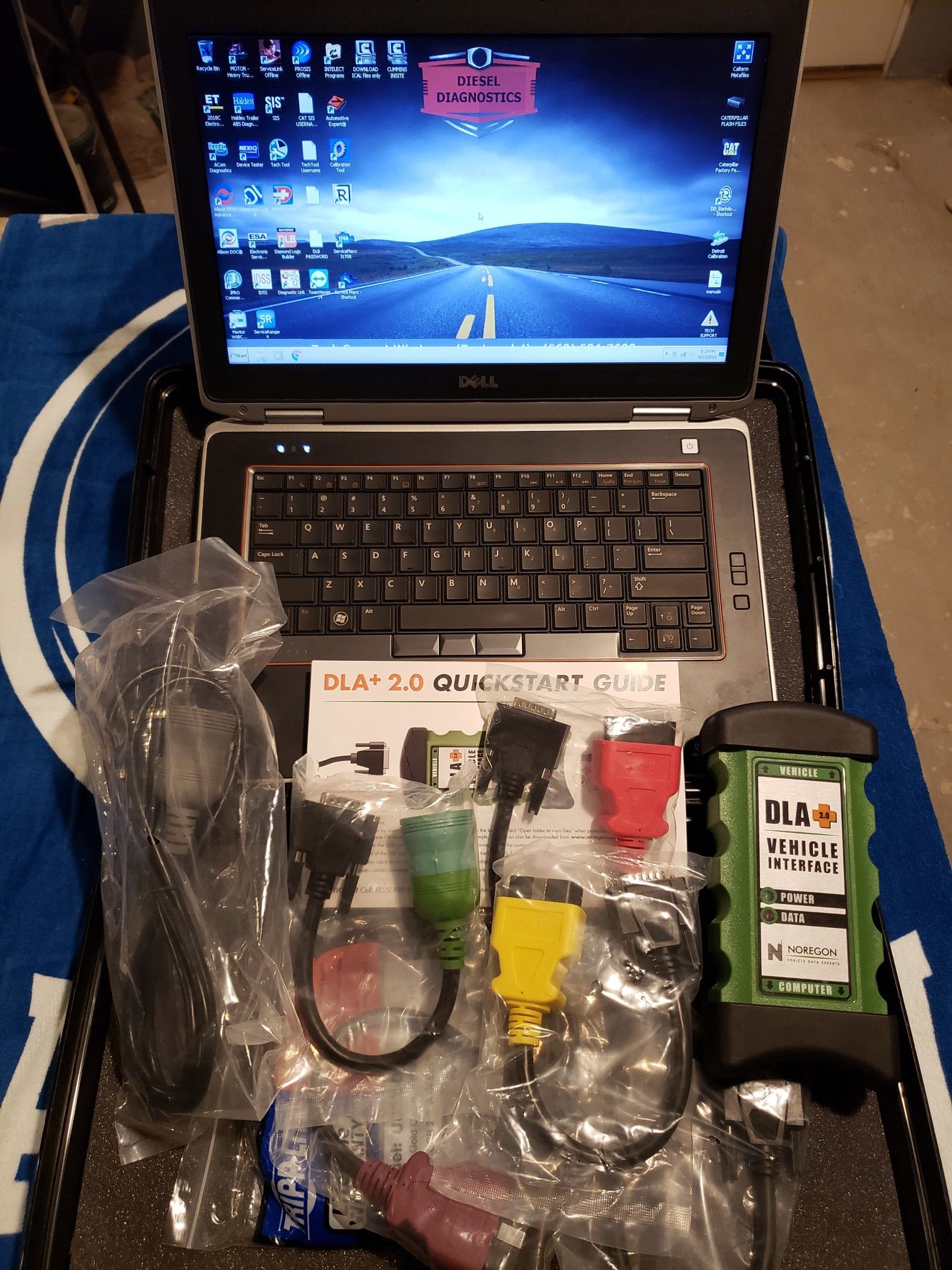 LAPTOP DIAGNOSTIC A DIESEL CATERPILLAR DETROIT CUMMINS