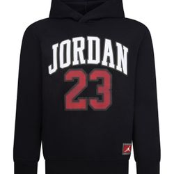 Jordan Big Boys' Black Fleece Pullover Hoodie Size S Brand New