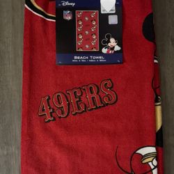 Mickey Mouse 49ers New Towel