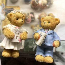 Cherished teddies first communion boy and girl statues