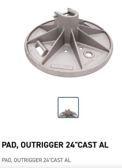 Solid Aluminum Outrigger Pad For Crane