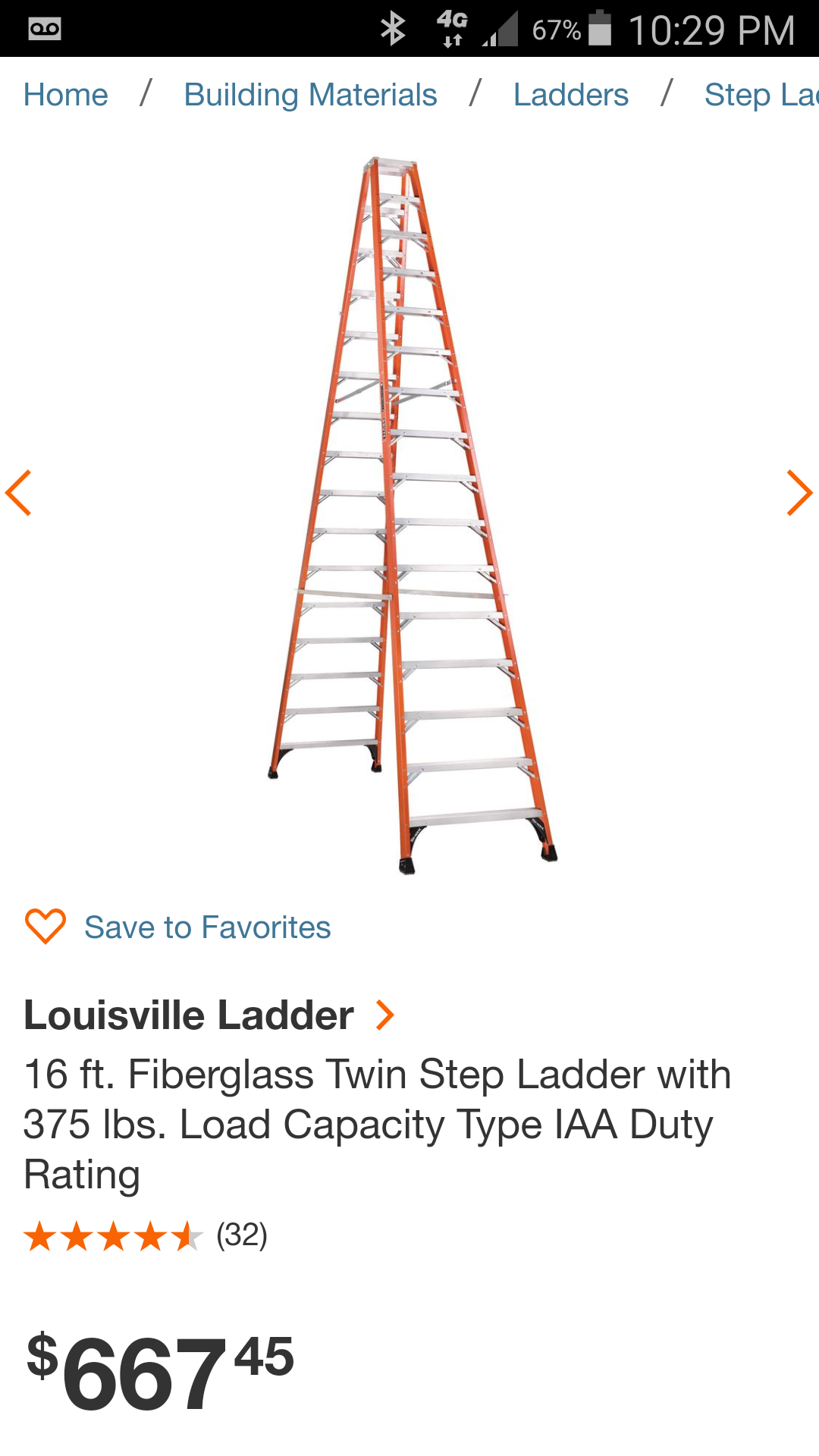 louisville ladder 16ft