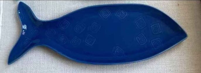 Threshold Fish Shape Large Stoneware Serving Platter 18" Like New $4 Pick up McKinney