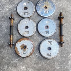 Dumbbell Weights 6) 10 Pound