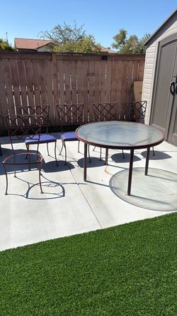 Vintage Project 6pc Metal Patio Table & Chairs