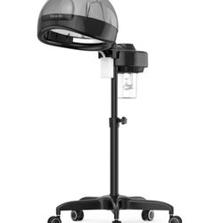 TASALON Professional Hair Steamer for Deep Conditioning, Hooded Dryer for Oil & Dye & Natural Hair, Mechanical Button & Knob Timing, Deep Moisturizing