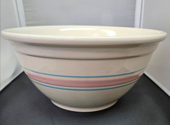 VTG McCoy Pottery Heavy Mixing Bowl "0112 USA"