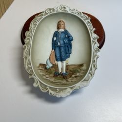 Lefton China “Blue Boy” Plaque