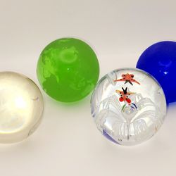 4 Glass Paperweights