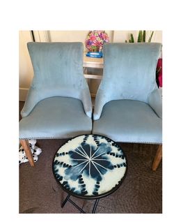 2 Chairs with Matching coffee table