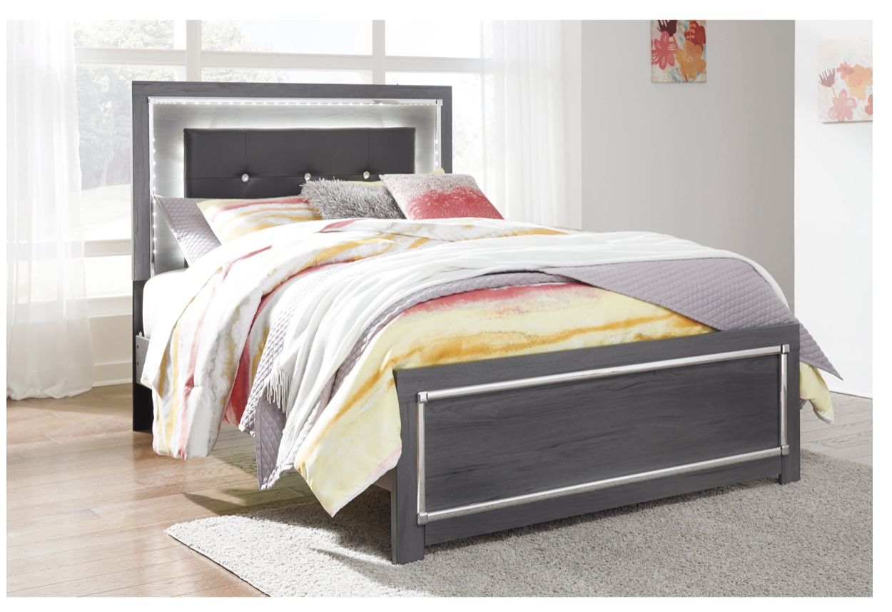 Bed Frame And Nightstand + Mattress Included
