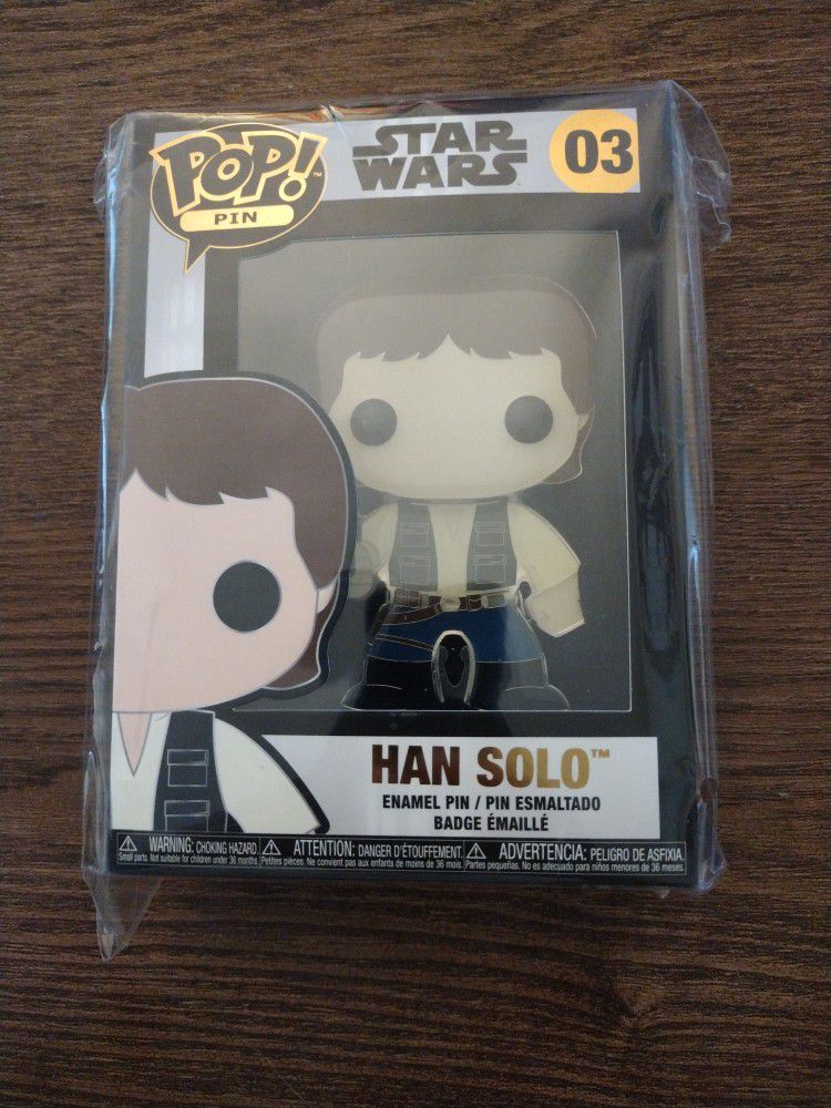 Funko Pop! Pin Han Solo Star Wars Disney #3 Series 1 