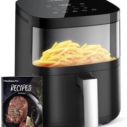 Air Fryer, 8-in-1 Smart Compact 4QT Air Fryers, Shake Reminder 