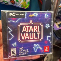 Atari Vault Pc Game:  Dvd -ROM -100 Arcade & Atari 2600 Classics 