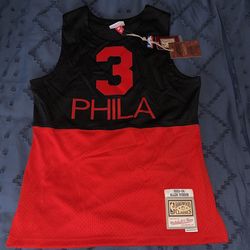 Allen Iverson Jersey Black/red Size M