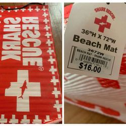 New Beach Matt 36x72 Inches (Shark Rescue)