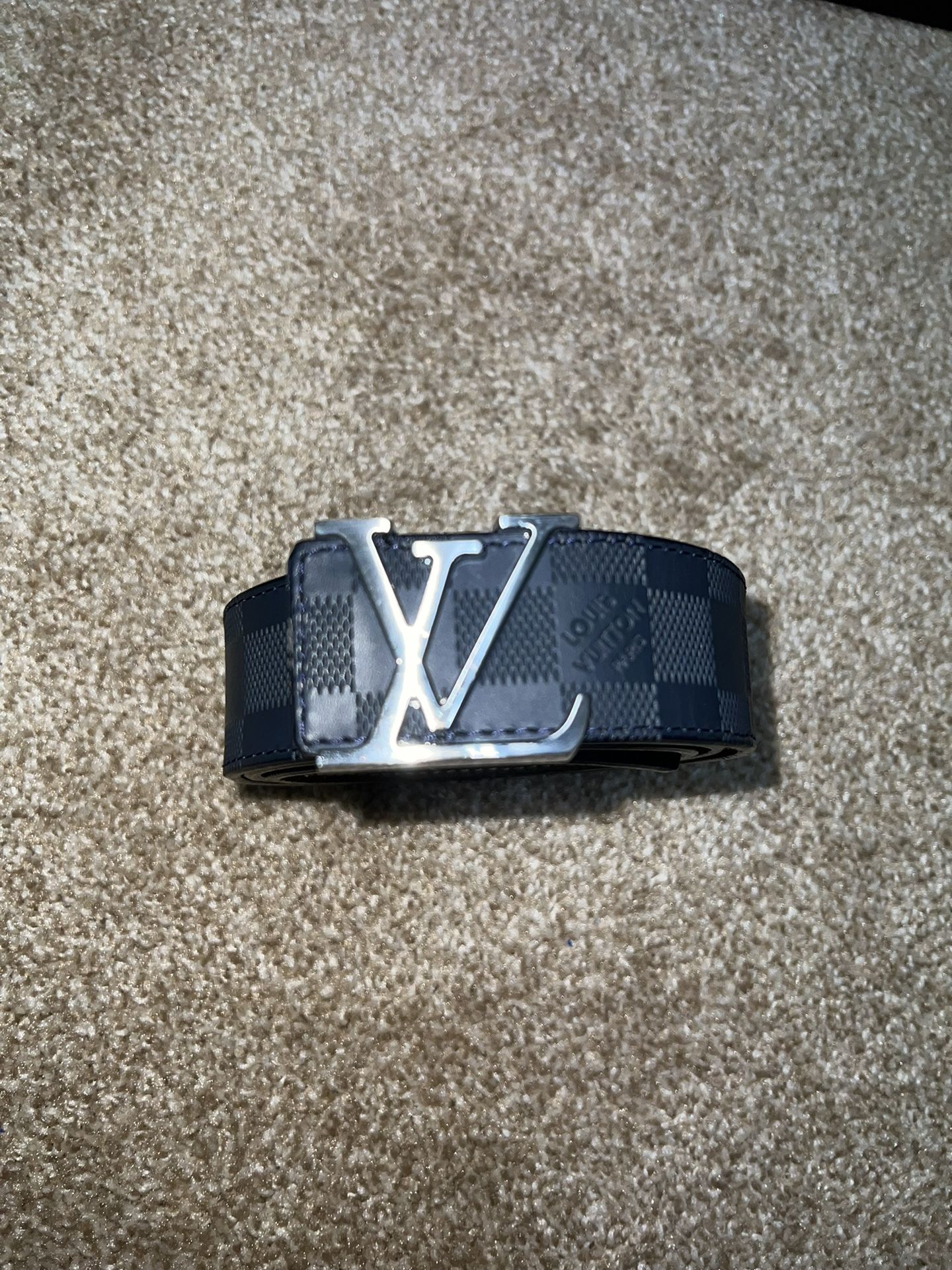Blue LV Belt For Men