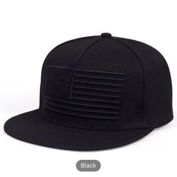 American Flag Patch Basketball Cap Unisex
