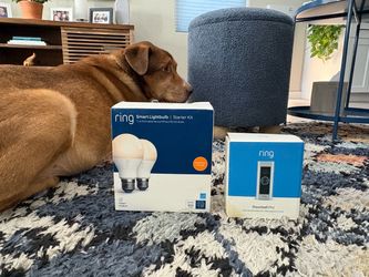 Brand new ring doorbell and lightbulds
