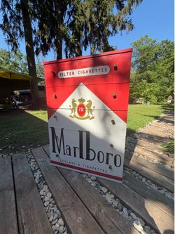 Re-created Unique 1990s Vintage Marlboro Cigarette Pack Dresser