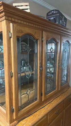 Vintage Three-piece China Cabinet