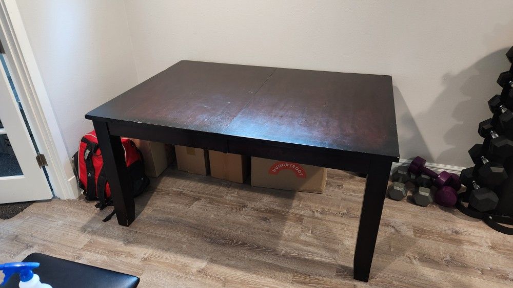 Free Dining Table With Tuck Under Leaf