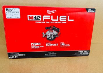 Milwaukee M12 FUEL Cordless 5 3/8” Circular Saw *NEW!