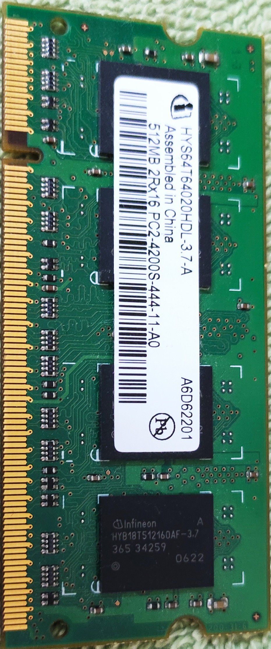 Laptop memory PC2-512MB-4200S
