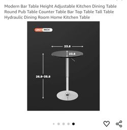5 Bar Tables Black