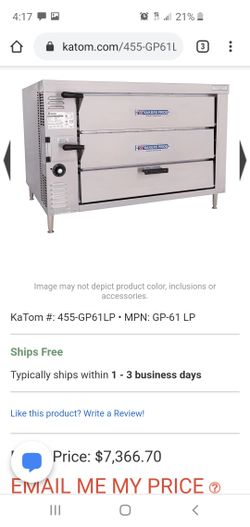 Commercial pizza oven