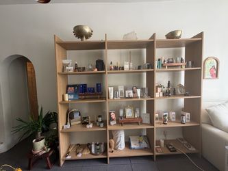IKEA LÅDMAKARE Oak Display Shelving / Retail Display – 3 Section