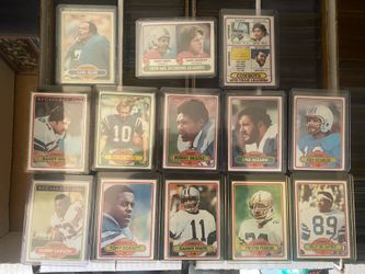 13 Vintage Football Sports Cards