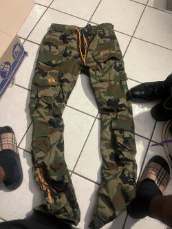Size large Smoke Rise Joggers Printed Utility Windbreaker Men Wood Camo SLIM-FIT Drawstring
