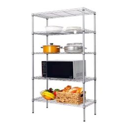 2   5 Tier Silver Racks  (Used)