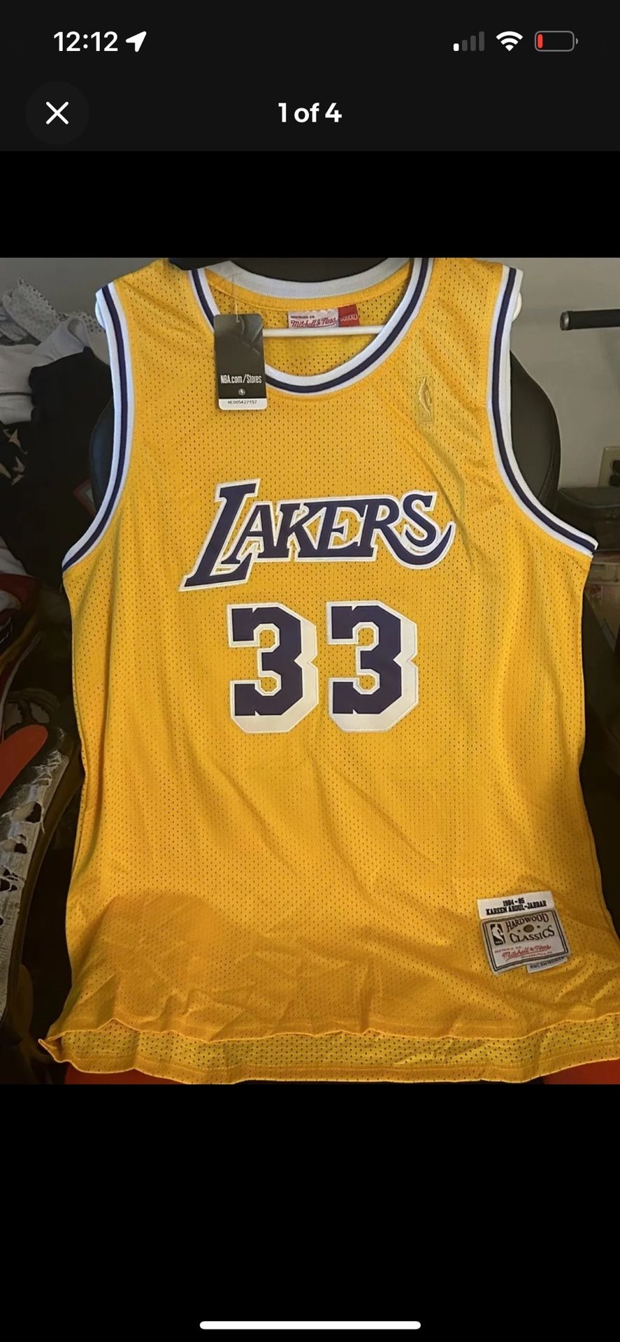 Kahreem Abdul Jabbar Hard Wood Classic Jersey Size 