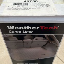 WeatherTech Cargo Trunk Liner for Lexus NX 2015-2021