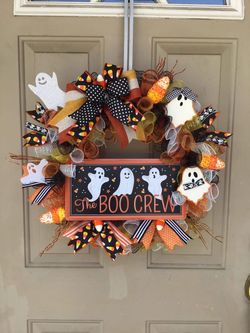 Halloween Deco Mesh Wreath – The Boo Crew