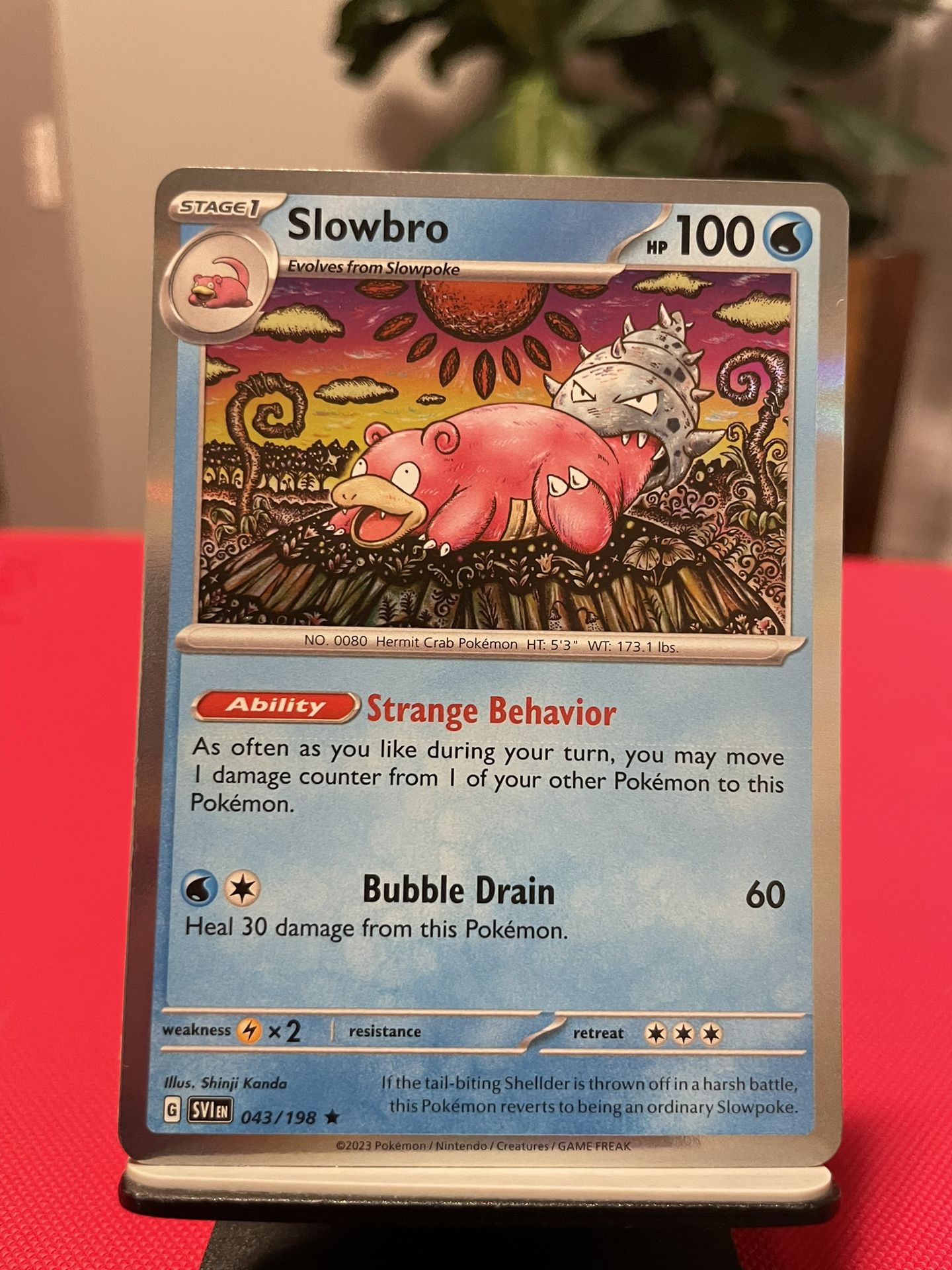 Slowbro Holo Pokémon Card