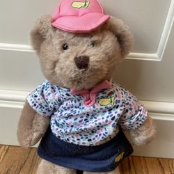 Masters Golf Teddy Bear Ms Girl Lady Pink Hat 2019 PGA Plush 10" Lovey Toy. Condition is pre owned and is overall in solid and respectable shape. This